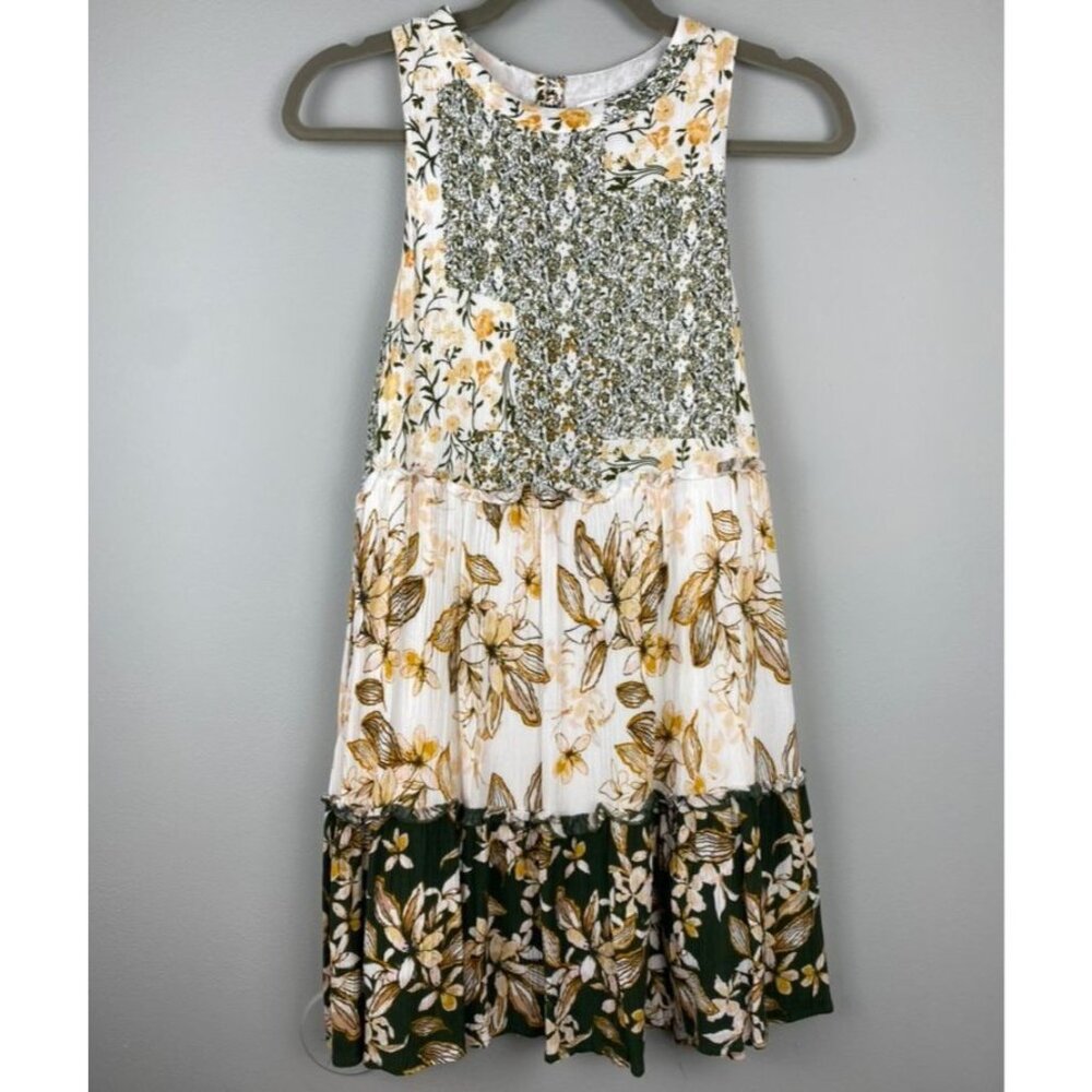 Coco + Jaimeson Floral Patchwork Print Sleeveless Mini Dress - Size S